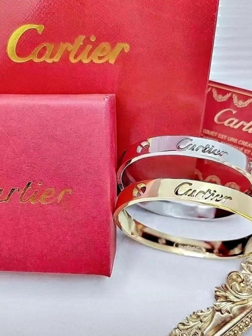 Designer Inspired Ct Gold Bracelets